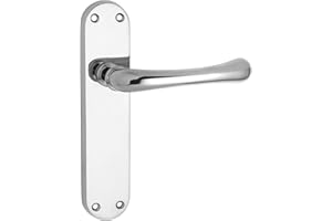 Carlisle Brass CBL12CP IBRA Lever ON Backplate - Latch, Polished Chrome