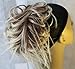 New Tousled Synthetic Hairpiece Scrunchies Straight Elastic updo Scrunchy BUN Brown Blonde Instant Ponytail wig Hairdo (Blonde and Brown 6 #3033T88)
