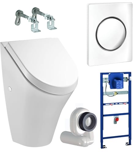 Produktbild von TECEloop Urinal-Betätigungsplatte – Weiß, Flach, Spülmenge 1/2/4 Liter Einstellbar