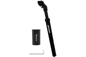 Jane Eyre Tige De Selle Amortisseur, Tige de Selle Suspendue à Ressort, Amortisseur de Selle diamètre 27.2/30.8/31.6mm pour vélo électrique/VTT/VTC/vélo de Ville/