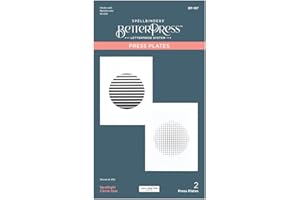 Spellbinders BP-187 Circle Duo Pressplatte aus der Spotlight Frames and Florals Kollektion von Lisa Horton, metall, One size