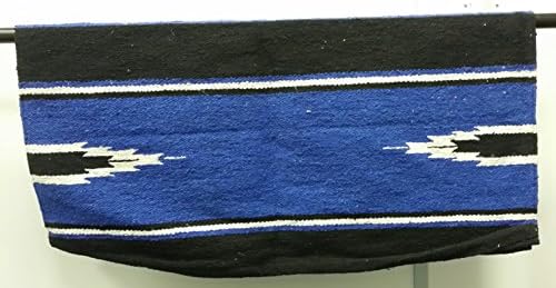 Beautiful Western Rug, Western Saddle Pad, Navajo Rug, Saddle Rug, 30"X30", (Royal Blue)