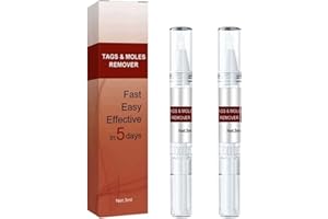 DEPPLOO Wycieranie znaczników i usuwania ków, szybkie usuwanie znamion i usuwanie ków, szybkie łatwe skuteczne w ciągu 5 dni, ekstremalne etykiety skórne, zmywacz do wszystkich części ciała (2 szt.)