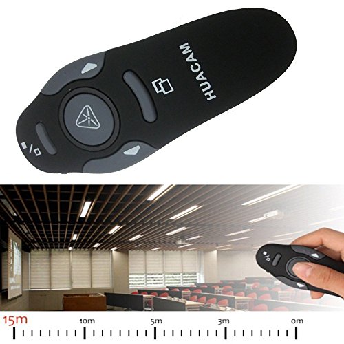 HUACAM RF 2 4GHz PowerPoint PPT presentador inal  mbrico de control remoto Presentaci  n Presenter Mouse con la luz del indicador LED