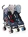 Cosatto Supa Dupa Twin Stroller Sis and Bro 4 - Blue