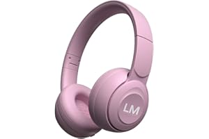 LOUISE & MANN Louise&Mann Cuffie Bluetooth On Ear, Cuffie Bluetooth Wireless con Hi-Fi Stereo, Cuffie con Microfono Incorporato, Bassi Profondi e Modalità Cavo, Cuffie Pieghevoli per Viaggio/Ufficio/PC