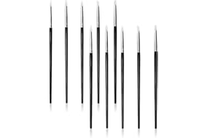 LuLiyLdJ Pinceau Silicone Peinture Stylo en Silicone Flexible Pinceau Silicone Sculpture Pinceau à Modeler brosse en silicone pour Gravure Peinture Manucure, 10 pièce