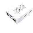 Raspberry Pi 4 Case, Raspberry Pi 4 Model B ABS Case Firm dust Resistance with Dual Fan 1GB 2GB 4GB 8GB (White)
