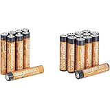 AmazonBasics Batterie alcaline AAAA, 1.5 volt, per uso quotidiano, confezione da 8 (l’aspetto potrebbe variare dall’immagine)