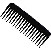 Wide Tooth Comb, Large Detangling Hair Comb, Detangling Comb Without Handle Comb, for Curly Hair, Dry and Wet Hair (Black)