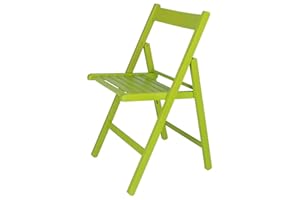 MUEBLEAR Aranaz | Silla Plegable | Diseño Moderno | Sillas Plegables y Ligeras para Exterior, Jardín o Terraza | Sillón con Reposabrazos y Respaldo | Asiento de Playa | Madera de Haya | Verde | 43 x 47 x 79 cm