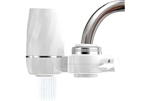 XNTONG - Water Filter Taps, Tap Water Filter with Activated Carbon, Household Kitchen Tap Filter Purifier, Water Filter System Reducing Chlorine, Limescale, Heavy Metals, and Unpleasant Odors