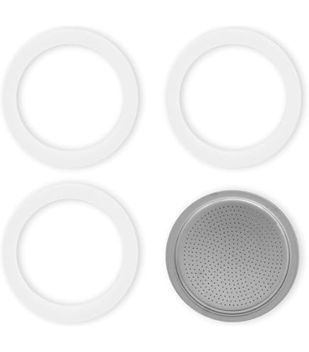 Kit Ricambio Per Caffettiera Bialetti - Filtro E 3 Guarnizioni, Per Modelli 3-4 Tazze - Foto 7