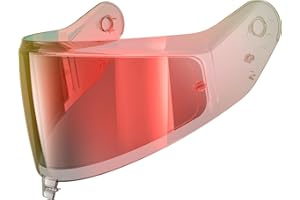 SHARK, Pantalla para casco de moto SKWAL i3 / D-SKWAL 3 / RIDILL 2, IRRIDUM Red