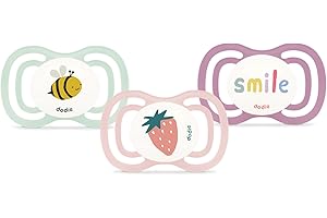 DODIE Sucettes Anatomiques EXTRA, Tetine pour bébé, +18 mois, Rose, Lot de 3