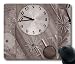 Produktbild hohp Vintage Mauspad mit Moril Pendel Uhr Tapete Neopren Gummi Standard Größe 22,9 cm (220 mm) X 17,8 cm (180 mm) X 1/8 (3 mm)