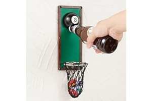 Arola Magnetic Billiard Ball Bottle Opener, Removable Wall Opener with Cap Catcher Collector, Birthday Gift for Billiard Enthusiasts, Beer Lovers and Men, as Kitchen Yard Bar Decoration