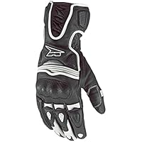AXO Fight Guantes de ciclismo, color Blanco/Negro, talla S