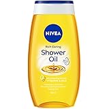 NIVEA Doccia Olio Nutrimento Intenso in confezione da 6 x 200 ml, Bagnoschiuma nutriente a base di Oli Naturali, Detergente d