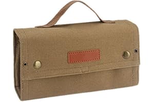 ACEXIER Outdoor Camping Tragbare Picknick Grill Gewürz Flasche Aufbewahrungstasche (Tan)