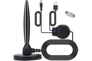 Fasizi Antena de TV con amplificador digital 1080P HDTV 4K amplificada para interiores