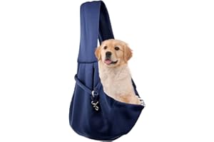 VDFJEK Puppy Carrier, Puppy Sling, Dog Sling, Dog Carry Bag, Cat Sling with Pocket, Dog Sling Carrier, Dog Carrier Sling, Puppy Carrier Sling, for Small Dogs and Cats, Outdoor Walking Travel Shopping
