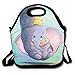 Produktbild Neoprene Lunch ToteAdjustable Shoulder Strap Dumbo Being Held By His Mother's Trunk Carrying Gourmet Lunchbox Container,Reusable Insulated Waterproof School Picnic