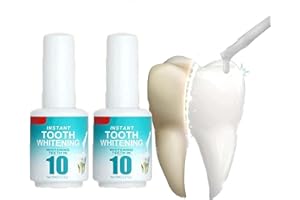 ASHOPFUN Tooth Paint,Instant Whitening Paint for Teeth,Teeth Whitening Paint,Gentle Teeth Whitening Gel Paint Polish,Instant Tooth Whitening Paint,Instantly Get a Shiny Smile (2pcs)