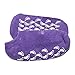 AYAOQIANG Moisturizing Gel Spa Socks for Moisturize Soften Repair Cracked Skin-2Pair (Green + Purple)