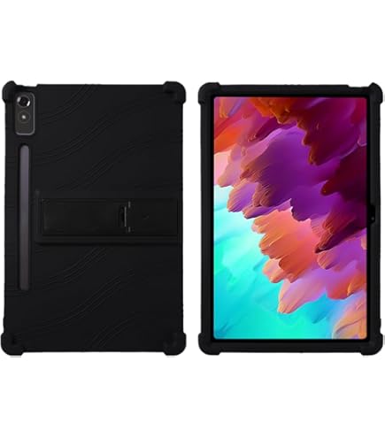 Smart Tri-Fold Case Lenovo Tab P12 Pro Hoesje Zwart
