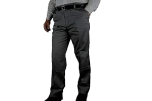 MASTINO Pantalone Uomo Invernale Imbottito in Pile Elegante Classico Caldo Foderato 46-60 a Tasca America Vita Alta Nero