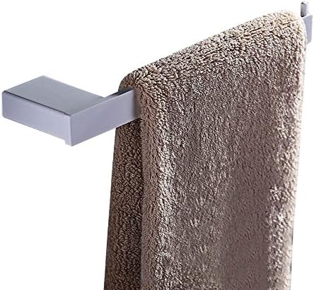 Lonfenner 304 Stainless Steel Bathroom Accessories Towel Bar Side Bar Bathroom Towel Bar Brushed Stainless Steel Towel Holder Creative Towel Rod , White