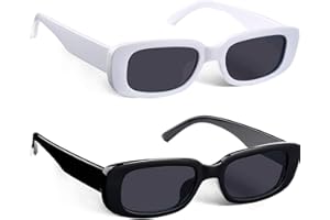 IFLASH Rectangle Sunglasses for Women Retro Fashion Sunglasses UV 400 Protection Square Frame Eyewear