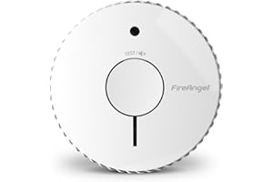 FireAngel FA6115-FRT Détecteur de Fumée Optique certifié NF, Détecteur Incendie pour Maison et Caravane, Durée de Vie de 10 Ans, Remplace Le ST-625