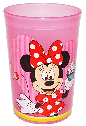 “ Disney Minnie Mouse “ – 3 in 1 – Trinkbecher / Malbecher / Zahnputzbecher – Becher durchsichtig – Trinkglas aus Plastik / Kunststoff – Mädchen – Maus für Kinder – Kindergeschirr – Kinderbecher / Kinderglas – Playhouse - 4