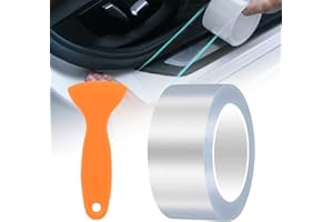 QUOHE Película de Protección de Pintura de Coche Transparente, Vinilo Adhesivo Autoadhesiva Exterior Protectores para Automóvil Moto Bicicleta, Láminas Protectoras para Pintura Contra Arañazos (5cm x 10M)