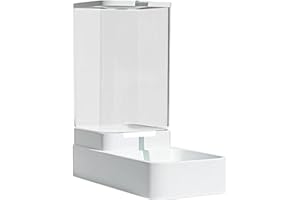 WJnflQN 3.8L Mangeoire Automatique pour Chien Et Chat Distributeur Croquettes Chat Automatique Distributeur Eau Chien PP Mangeoire par Gravité Couleur Aléatoire Water Feeder