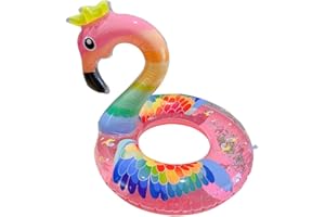 JUNBAOYYDS Fenicottero Anello Piscina, Gonfiabile Piscina Galleggiante, Fenicottero Rosa Gonfiabile, Galleggiante Piscina, Anello da Nuoto per Piscina Spiaggia in Estate