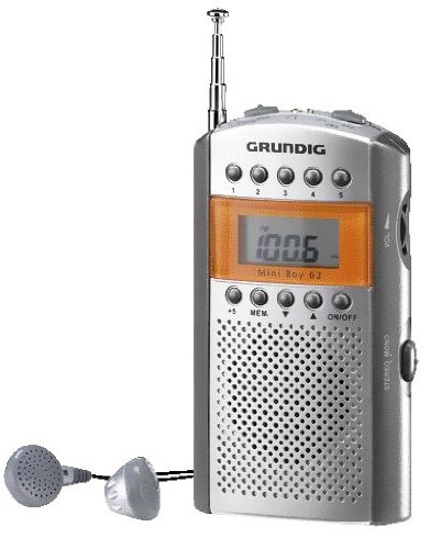 Grundig Mini Boy 62 - Radio portátil FM, Plateado