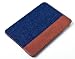 Produktbild ICH&DU Tablet-Case Paris | Zubehör für Original Apple iPad mini 4 | Flache Klapphülle im Jeans-Look in blau/braun | mit Aufstellfunktion, Magnetverschluß und Visitenkartenfächern | Schutz-Hülle, Tablet-Tasche, Flip-Cover, Klapp-Cover
