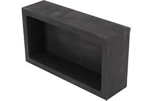 CUTULAMO Graphite Ingot Mould, 20.9 lb Alchemy Capacity, High Purity Melting Professional for Gold for Brass