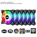 Produktbild upHere 5V RGB LED PC Gehäuselüfter 120mm Leise 5V 6 Pack-Unterstützt ASUS Aura Sync/GIGABYTE RGB Fusion/MSI Mystic Light Sync/AsRock Polychrome Sync-T3SYC3-6