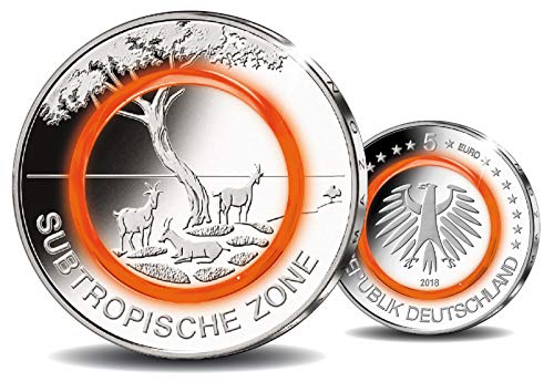 Preisvergleich Produktbild 5 Euro / Subtropische Zone / Polymerring / Klimazonen der Erde / Deutschland