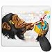 Produktbild Mouse Pad Cute Monkey Paint Magic Cube Rectangle Rubber Mousepad 11.81 X 9.84 Inch Gaming Mouse Pad with Black Lock Edge