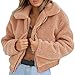 Produktbild Sannysis Damen Pullover Herbst Winter Elegant Plüschmantel Warme Künstliche Wollmantel Reißverschluss Jacke Winter Parka Oberbekleidung