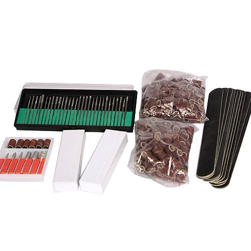Nagelfräser Set Nagelstudiofür Pediküre und Maniküre elektrische Nagelfeile inkl. Fußpedal + Bit-Set + Schleifhülsen - 3