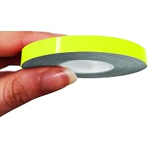 Liseret Autocollant Bandes Adhésives 4R 10502 - Jaune Fluo 10mm X 10m Liseret Voiture