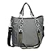 Lassig Green Label Mix 'n Match Diaper Bag Shoulder Bag Handbag Tote-Bag includes Matching Insulated Bottle Holder, wipeable Changing Mat, Stroller Hooks and lots of compartments, has different Colored Straps to Change Length of Bag, Anthracite