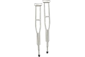 MELODY JANE Maison de Poupées Moderne Béquilles Aluminium Miniature 1:12 Accessoire Hôpital Clinique