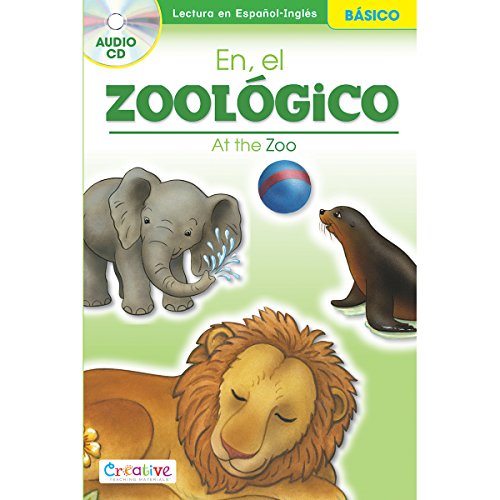 Pbs Publishing Papel Creative Materiales didácticos Spanish-English Libro con CD-at el Zoo